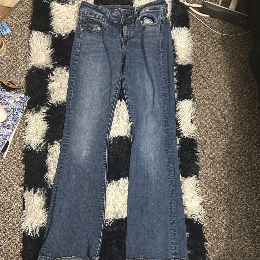 American Eagle Outfitters Dark Blue Flare Jeans